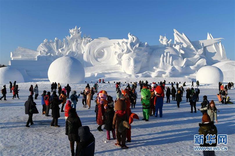 （社会）（1）哈尔滨太阳岛“雪博会”开园