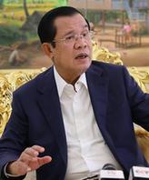 访柬埔寨首相洪森