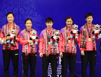 乒乓球亚锦赛：中国女队夺团体冠军