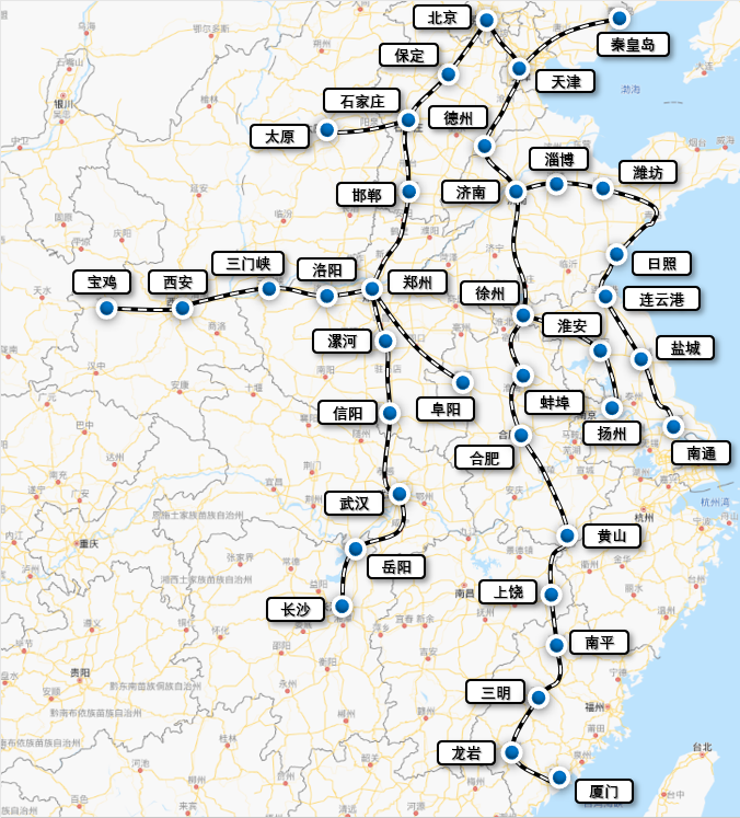 据悉,该列车将承担京广高铁,京沪高铁等线路的载客运行任务.