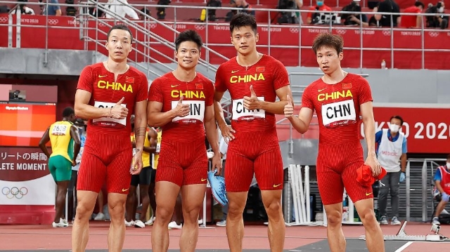 官宣：中国田径男子4X100米接力队获奥运铜牌