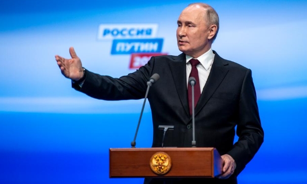 普京赢得俄总统选举 表示将继续推动国家发展（高清组图）