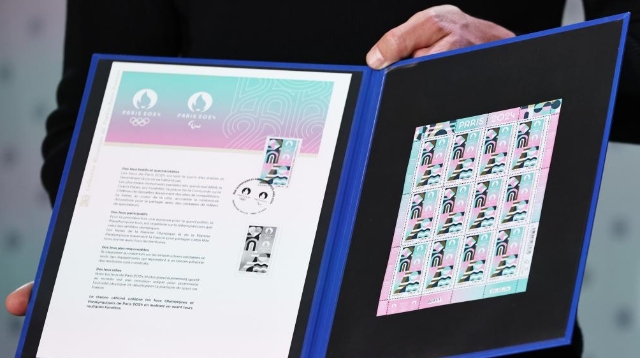 巴黎奥组委联合法国邮政发布奥运官方邮票（高清组图）