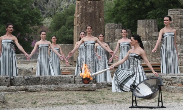 新华全媒+丨巴黎奥运会圣火火种采集仪式在希腊举行（高清组图）