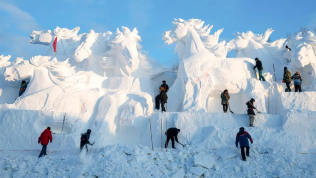 第37届太阳岛国际雪雕艺术博览会试开园