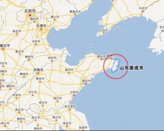 中国空军一架苏-27战机在山东荣成附近海域坠毁 （图片来自网咯）