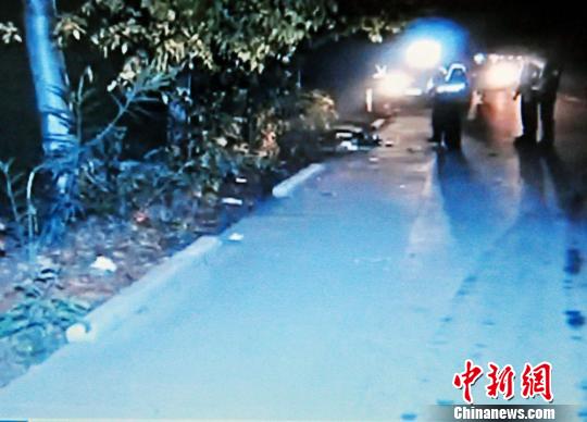 广东梅县一派出所副所长驾警车撞死人逃逸被抓