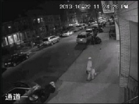 纽约华裔女子遭非裔抢劫被拖行半条街受伤（图）