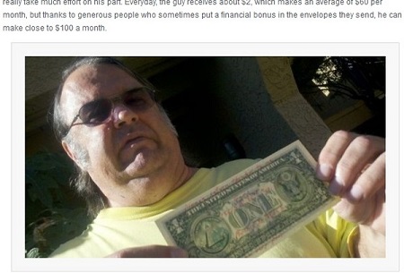 美国男子在钞票上留言“请归还”每月赚100美元