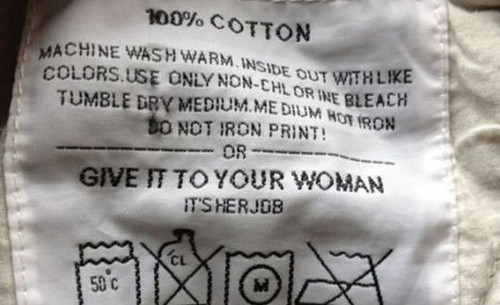 印尼衣厂因洗涤说明指定女性洗衣被指歧视女性