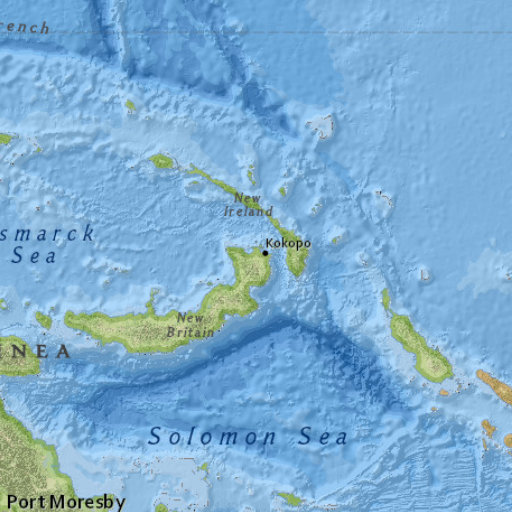 巴布亚新几内亚东部发生5.0级地震震源深度10公里