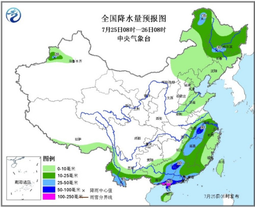 安徽江苏广东等地将有大暴雨华北东北多雷阵雨