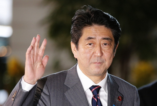 日本首相安倍晋三。