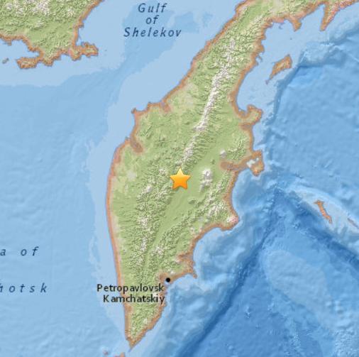 俄罗斯勘察加发生5.4级地震震源深度273.3公里