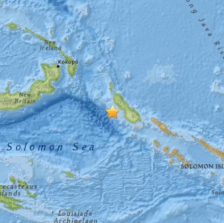 巴布亚新几内亚发生5.3级地震震源深度63.3公里