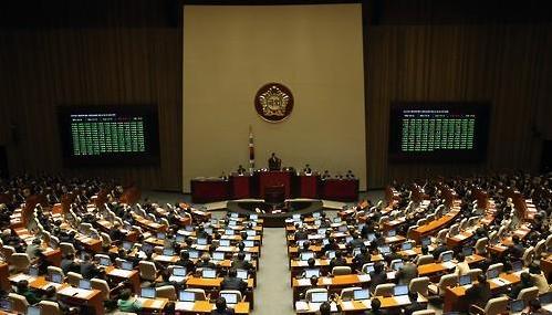 资料图片：韩国国会会场。