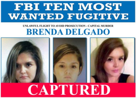 FBI十大通缉犯名单唯一女逃犯落网曾买凶杀情敌