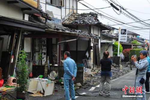 资料图：熊本地震灾区