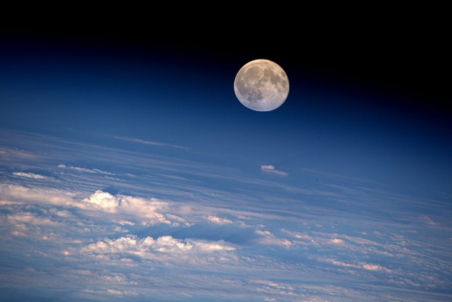 国际空间站宇航员太空望满月感叹时光飞逝（图）