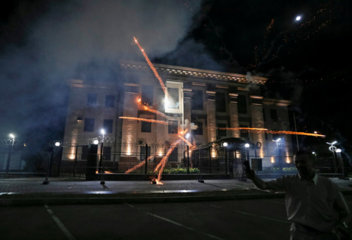俄罗斯驻基辅使馆遭袭向乌方提出抗议照会