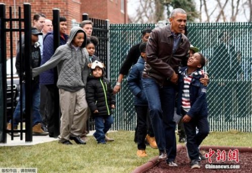 奥巴马与孩子们