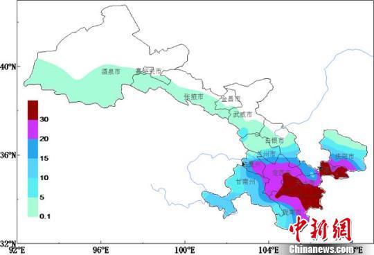 甘肃今年最强降水过程缓解罕见“暖冬”旱情（图）