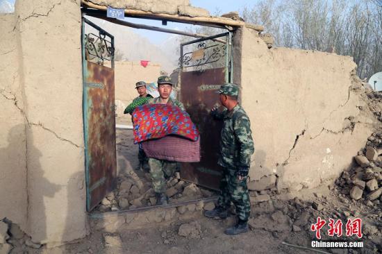 新疆塔县地震已致房屋倒塌3千余间 经济损失逾8亿元