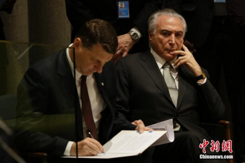 巴西总统特梅尔(资料图)