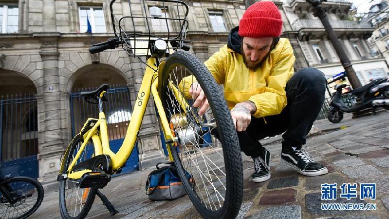 （国际）（6）法国巴黎：OFO“小黄车”助力市民绿色出行