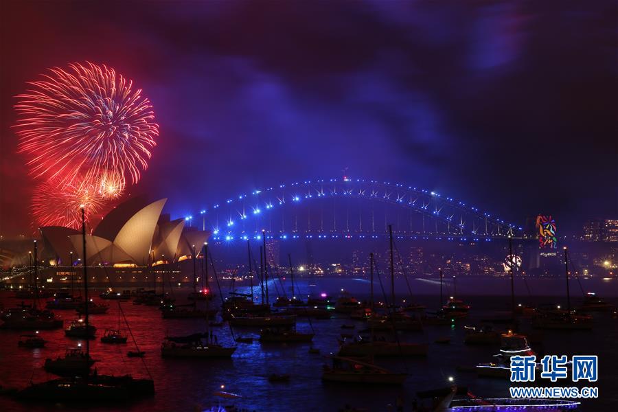 （国际）（2）悉尼燃放焰火迎新年