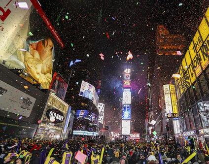 （国际）（2）纽约时报广场迎新年