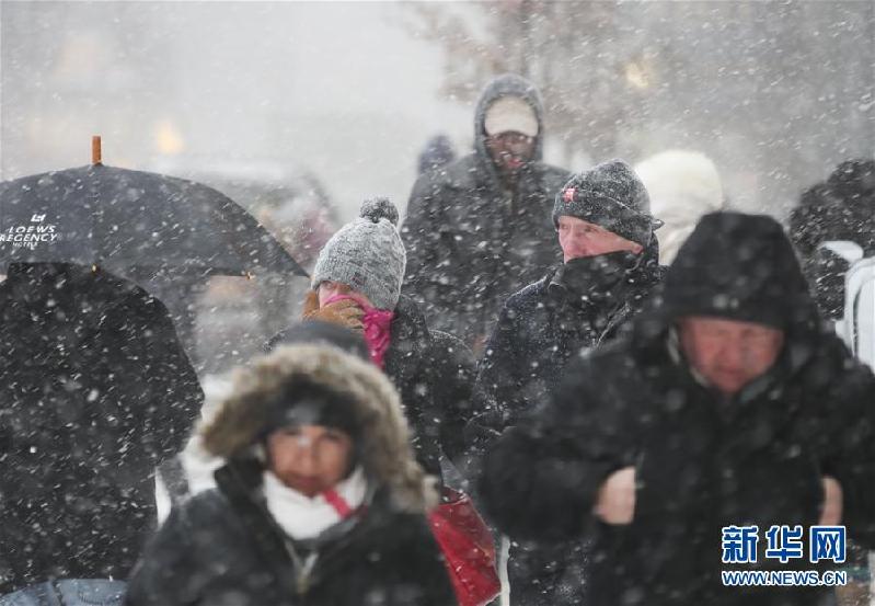 （国际）（7）美国东北部暴风雪肆虐 纽约州多地进入紧急状态