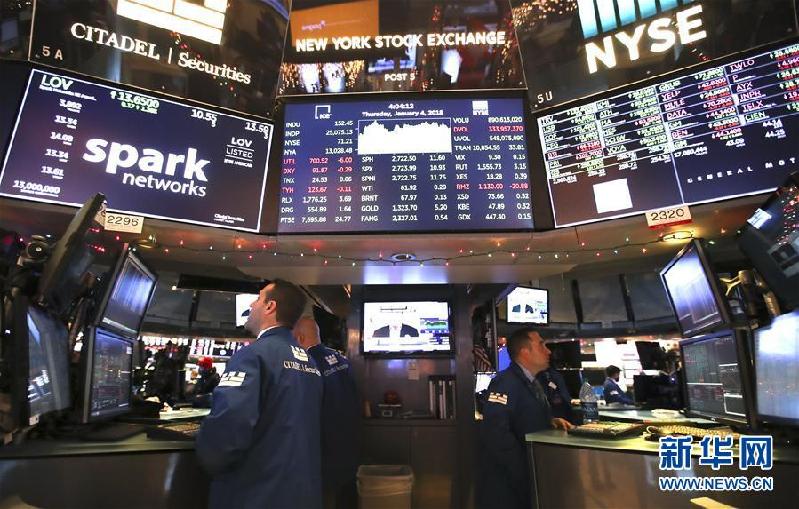 （国际）（1）纽约股市三大股指4日上涨 道指站上25000点