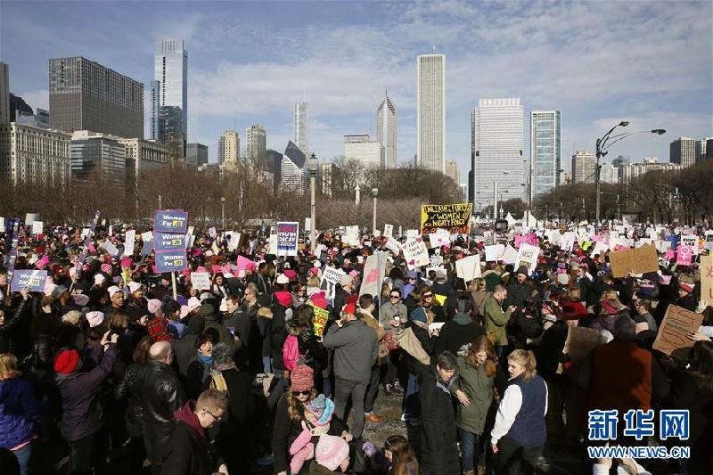 （国际）（9）美国各地举行妇女大游行
