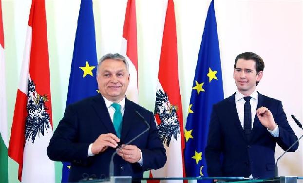 （国际）奥匈两国总理表示加强合作限制难民入境