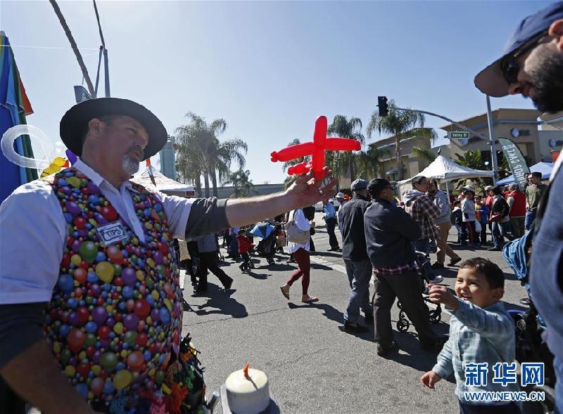 （XHDW）（1）洛杉矶县阿尔汉布拉市举行新春园游会