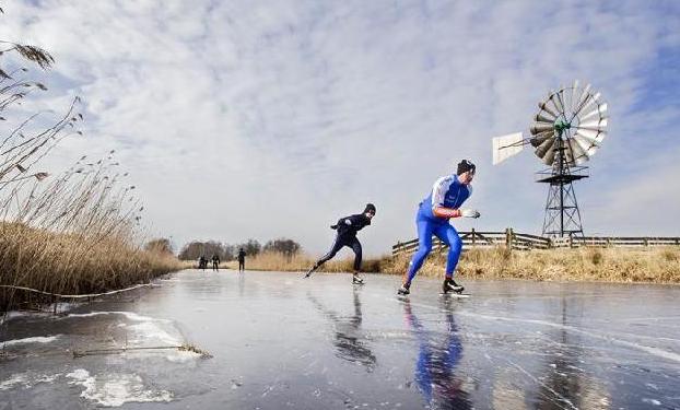 （国际）（3）寒流让荷兰滑冰爱好者重返天然冰场