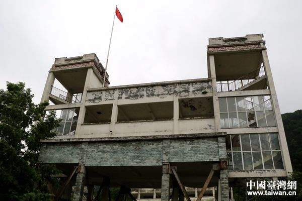 汶川大地震漩口中学遗址.(中国台湾网 尹赛楠摄)