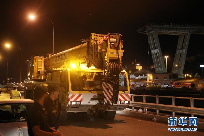 （国际）（5）意大利发生公路桥垮塌事故 至少20人死亡