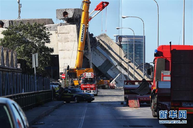 （国际）（2）意大利“断桥”现场救援