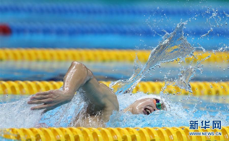 （亚运会）（1）游泳——男子400米自由泳：孙杨夺冠