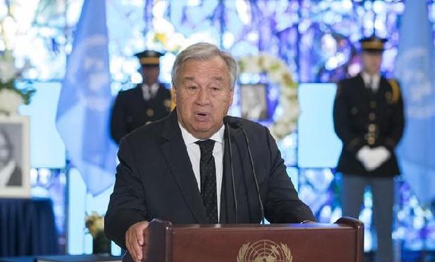 （国际）（1）联合国总部举行仪式悼念前秘书长安南