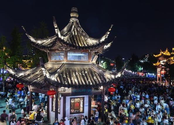 （社会）（2）江苏南京：夜游夫子庙