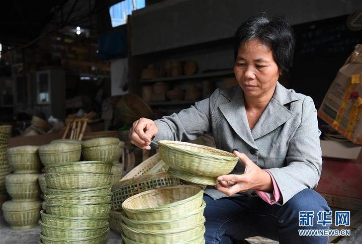 （经济）（1）竹编产业助增收