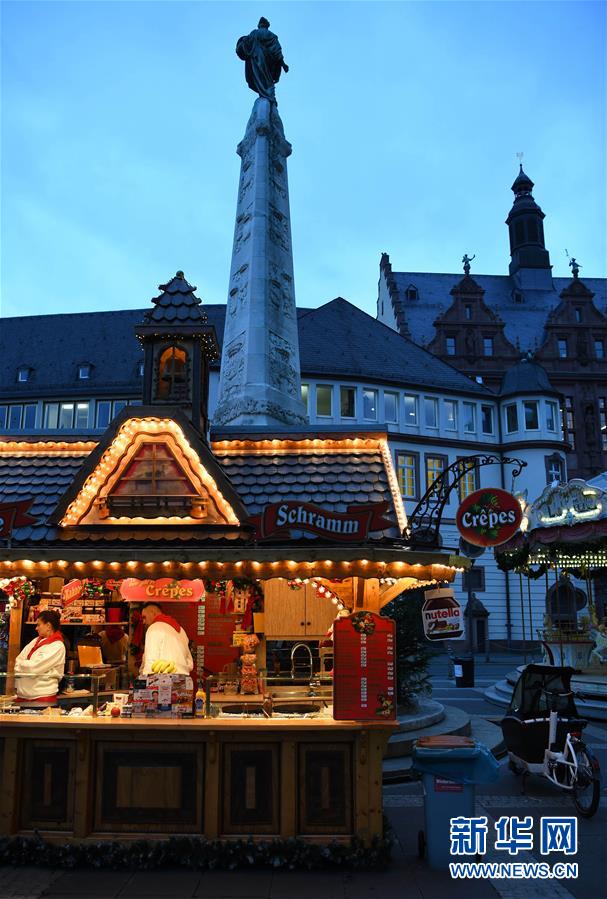 （XHDW）（10）德国法兰克福圣诞市场开张迎客