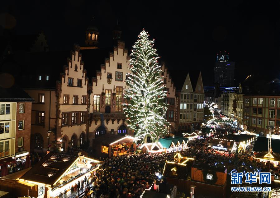 （XHDW）（11）德国法兰克福圣诞市场开张迎客