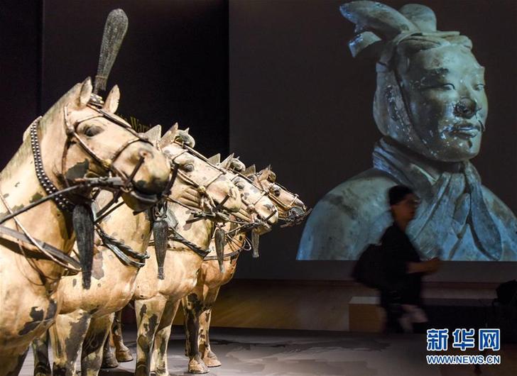（国际）（1）“秦始皇兵马俑：永恒的守卫”展览在新西兰国家博物馆举行预展