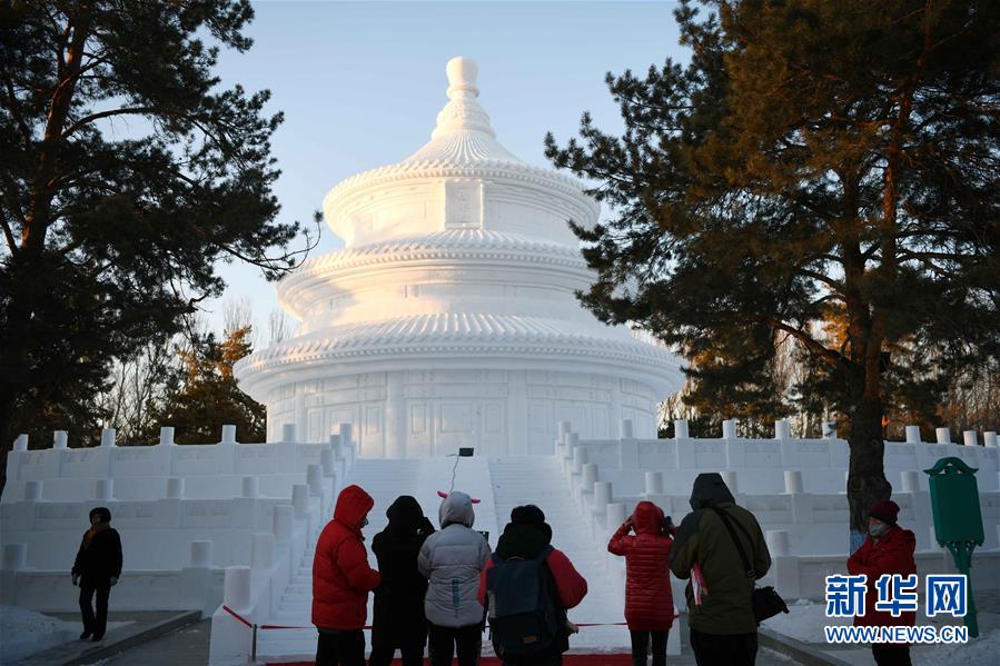 （社会）（6）哈尔滨太阳岛“雪博会”开园