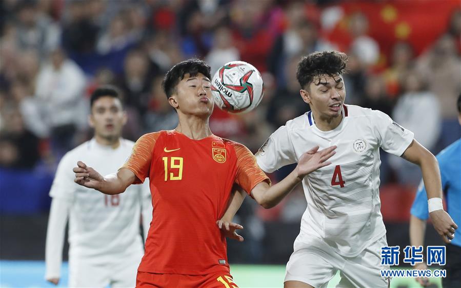 （亚洲杯）（46）足球——小组赛：中国队胜菲律宾队