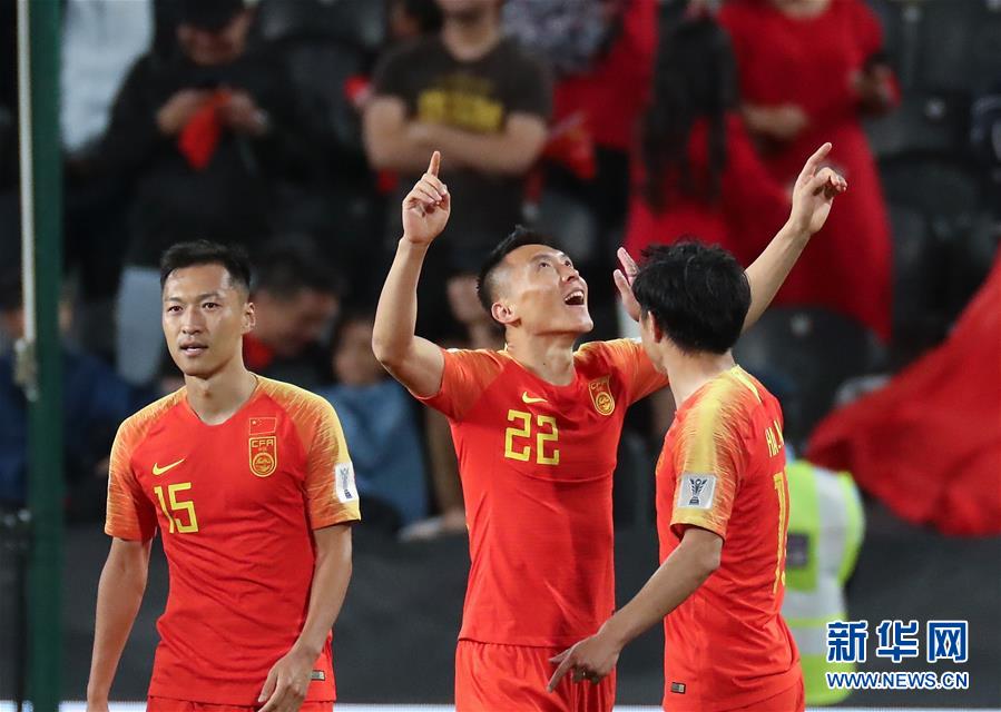 （亚洲杯）（7）足球——小组赛：中国队胜菲律宾队